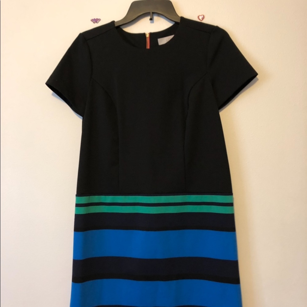 NWOT : Loft Color block Shirt Dress